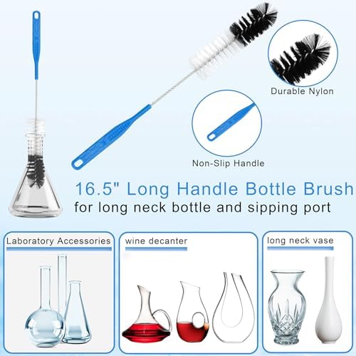 13Pcs Glass Cleaning Kit Tube Pipe Cleaners Straw Cleaner Brush