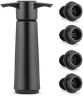 Vacuum Wine Saver Pump with 4 Reusable Stoppers, Silicone Wine Stopper