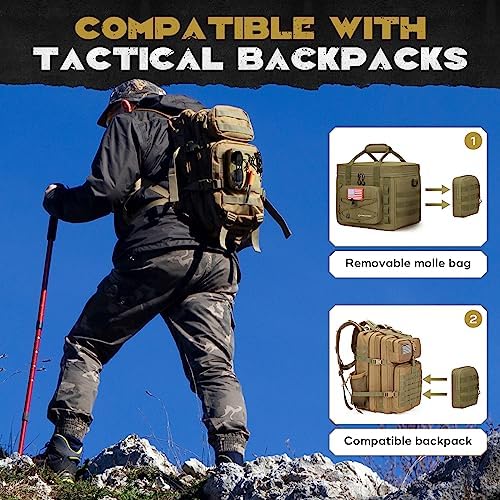 Maelstrom Tactical Lunch Box for Men, Cooler Bag with Detachable MOLLE