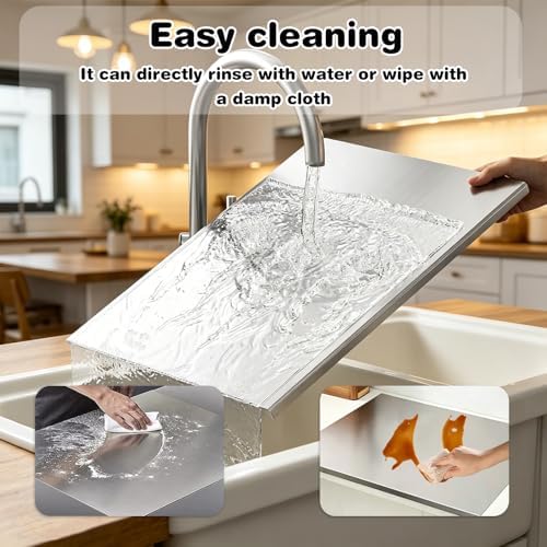 304 Stainless Steel Cutting Board, 35.4" x 22.8"
