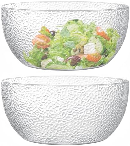 118 oz Acrylic Salad Bowls, 9.2" Serving Bowls for Fruits, Popcorn