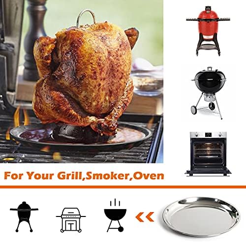 14 In Stainless Steel Roasting Pan, Stainless Steel Heavy Duty
