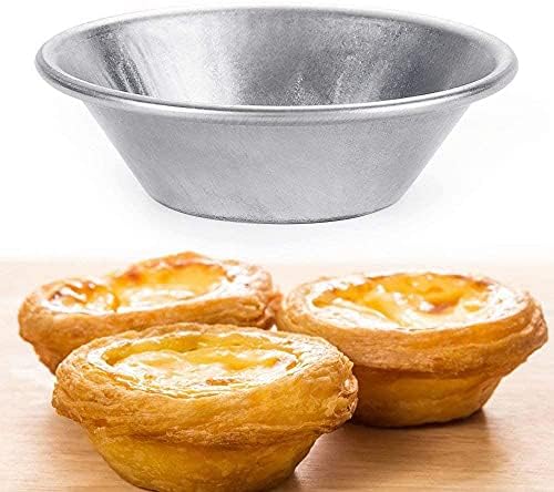 25 Pieces Egg Tart Molds Tiny Pie Tartlets Dessert Mold Pans Tin Puto
