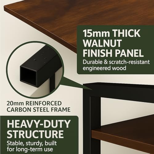 2-Tier Microwave Stand, Holds Up to 200 lbs (20.5" Width)