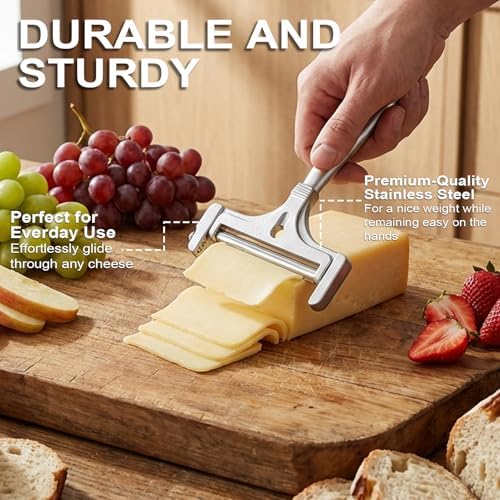 Kitchen Baking Combo Set - Stainless Bench Scraper - Cheese Slicer