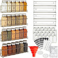 Talented Kitchen Spice Rack Organizer - 4 Stainless Steel Wall-Mounted