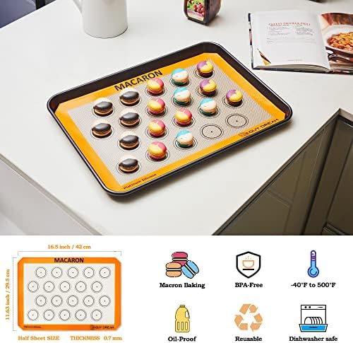 GUY DREAM All-in-One Silicone Baking Mat Set - Kneading Mat, Cookie &
