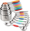 Measuring Cups and Spoons Set of 17 Double Sided Magnetic Measuring