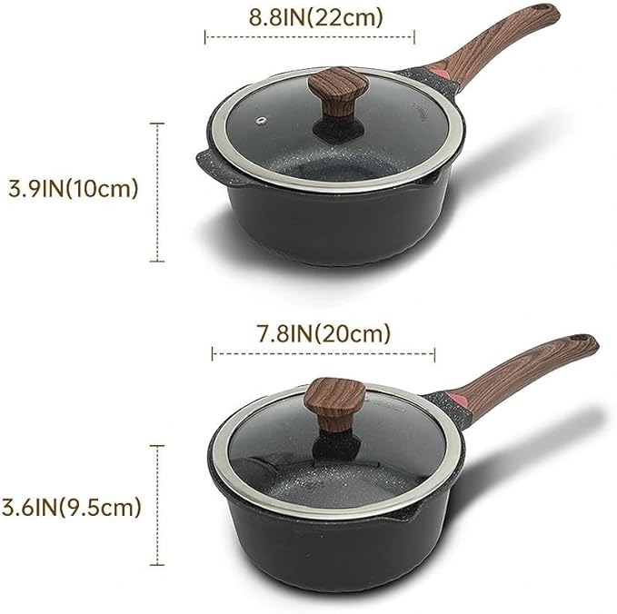 Vinchef New Nonstick Sauce Pot Set - Image 4