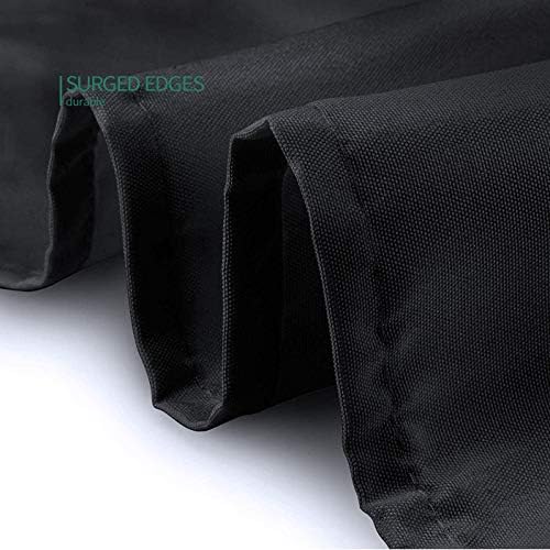 Surmente 108 Inch Black Tablecloths for Round Tables