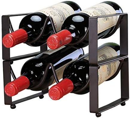 Wine Rack Countertop, Cabinet Wine Holder Storage Stand, 1 Tier