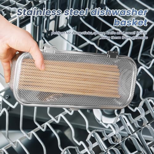 Stainless Steel Dishwasher Basket,Silverware Basket for Small Items