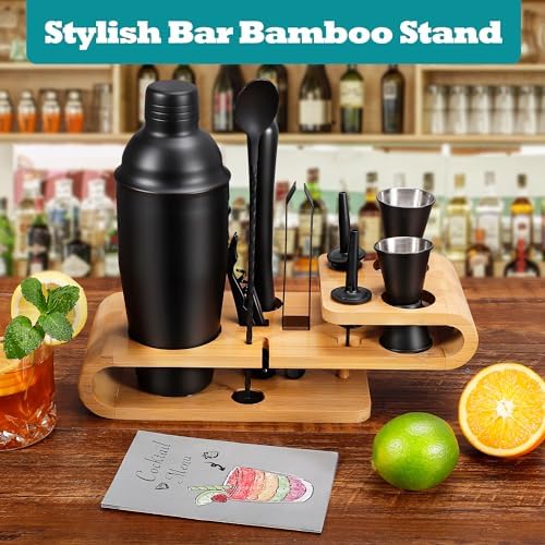 Cocktail Shaker Set - 12-Piece Complete Bartender Kit for Home Bar and