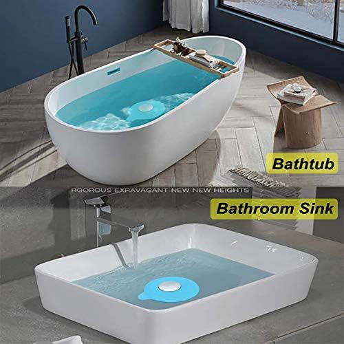 Seatery 2PCS Bathtub Stopper Hair Catcher Kit, Bathtub Drain Strainer
