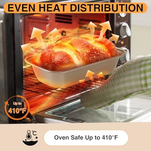 12PCS Mini Loaf Pans for Baking Bread, 6 x 3 x 2 Inches Small Banana