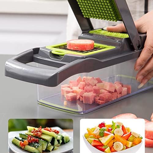 4in1 Vegetable and Fruit Chopper, Manual Spiralizer