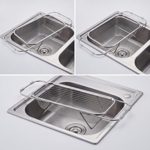 Mesh Colander with Extendable Handles, Extra Large