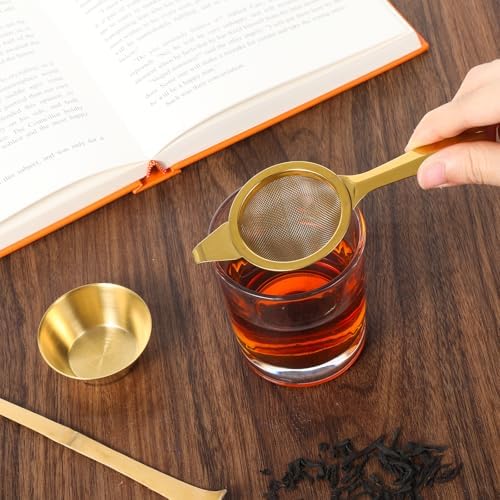 2.2" Mini Tea Sifter, 30 Fine Mesh Strainer Stainless Steel Small