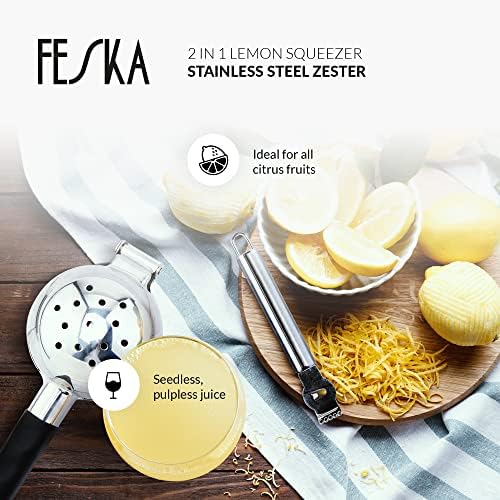 Stainless Steel Lemon Squeezer, 2 pcs