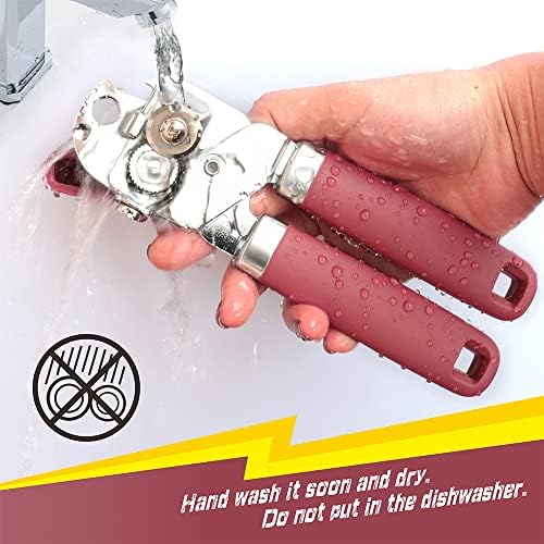 PrinChef Can Opener Manual, Can Tin Bottle Opener with Magnet