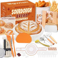 Sourdough Starter Kit with Banneton Proofing Basket, Jar and Baking