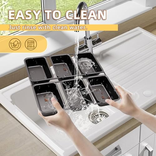 6-Cavity Mini Loaf Pan, Black