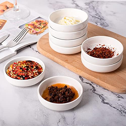 DELLING 3.5 oz Dipping Bowls Set of 8, Porcelain Sauce Cups