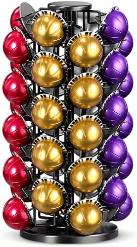 Nespresso Vertuo Pod Carousel Holder, 40 Pod, Black