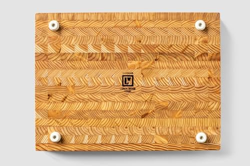 Larch Wood Canada End Grain Cutting Board, 17-3/4 x 13-1/2 Inches