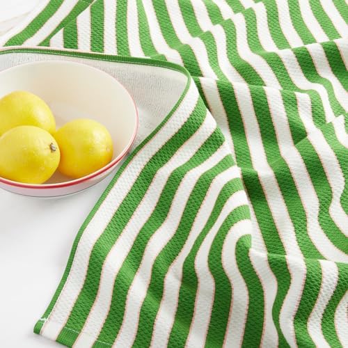 kate spade new york Botanical Stripe Kitchen Towels 4-Pack Set