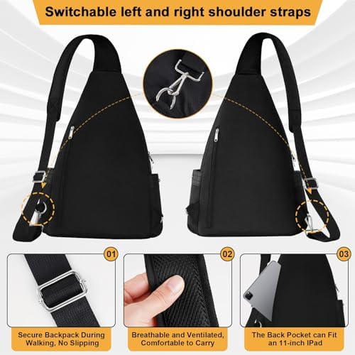Crossbody Lunch Backpack, Double Deck Large Insulated leakproof
