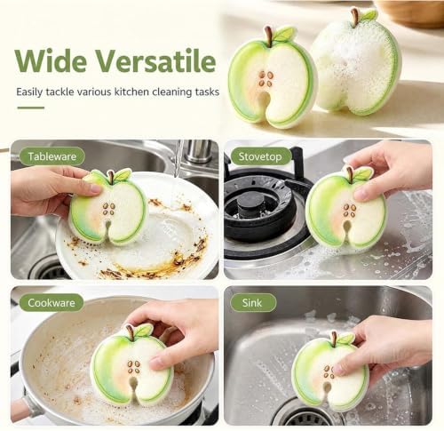 Fruit Shaped Dishwashing Sponge Scrubber