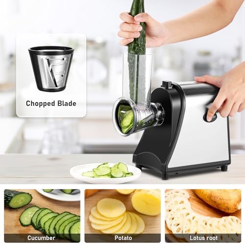 Electric Cheese Grater with 5 Blades, 250W