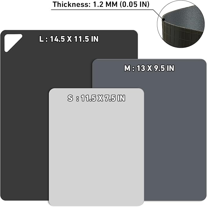 WK Flexible Plastic Cutting Boards Mats - Image 3