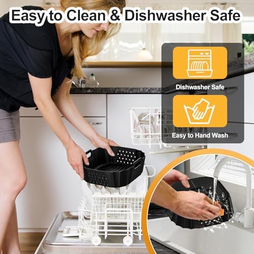 Air Fryer Silicone Liners for Ninja Crispi FN101GY/FN101SG/FN101ST