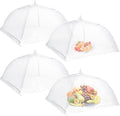 4 Pack Mesh Food Covers, Large and Tall 17x17 Pop-Up Encrypted Plate Serving by MEIYOUJU+AM