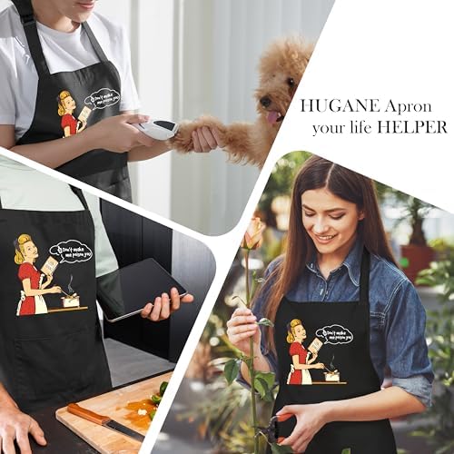 Funny Cooking Apron with Pockets for Women, Gifts for Chefs Cooks