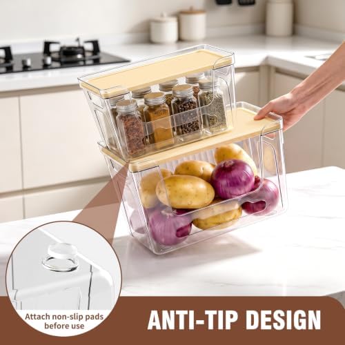 2 Pack Trash Bag Dispenser Stackable Clear Trash Bag Holder w/ Plastic