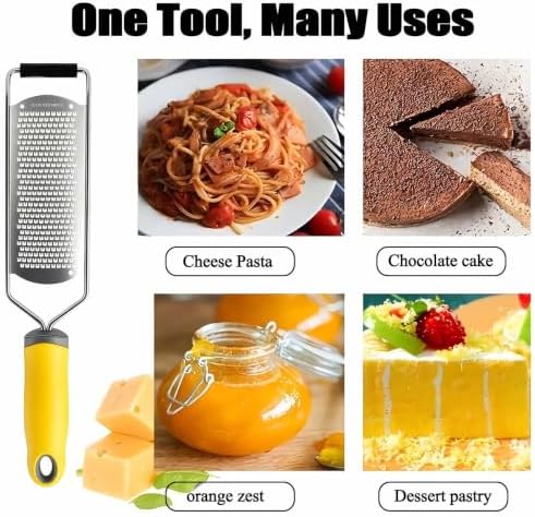 Cheese Grater & Lemon Zester,Stainless Steel Hand Grater for Ginger