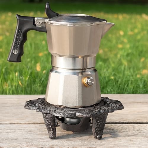 6.1 Inches Cast Iron Teapot Warmer Dish Cups Trivet,Flower-Shaped