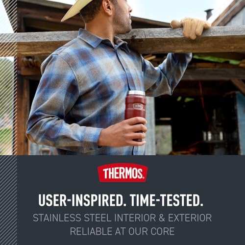 THERMOS Stainless King Vacuum-Insulated Travel Tumbler, 16 Ounce