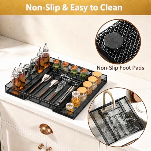 Sedegn Metal Mesh Silverware Organizer, Large