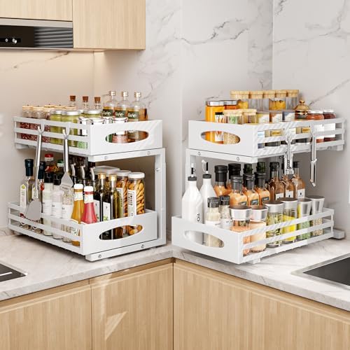 Under Sink Organizer, 2 Tier Under Sink Organizers and Storage