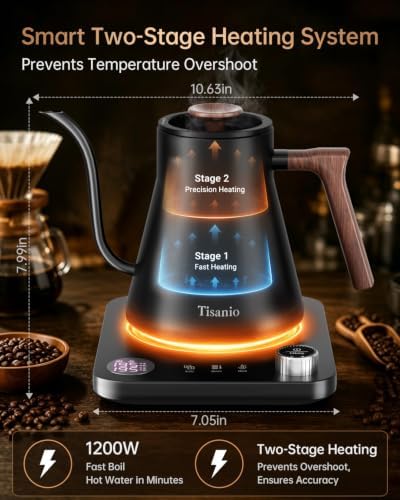 Gooseneck Electric Kettle with Temperature Control