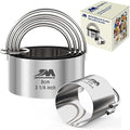 5 Pieces Stainless Steel Circle Biscuit Cutter