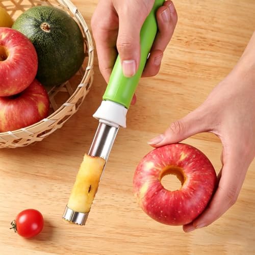 Fruit Corer Tool - Stainless Steel Fruit Remover, Kitchen Peeler