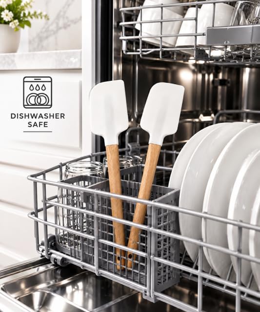Nature's Nova Silicone Spatula Set, Versatile Kitchen & Baking
