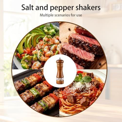 Wooden Salt and Pepper Grinder Set