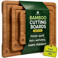 Wooden Cutting Board Set of 3 – Bamboo Wood Cutting Boards for Kitchen