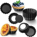 Gejoy 32 Pcs Mini Tart Pans 3 Inch with Removable Bottom Nonstick